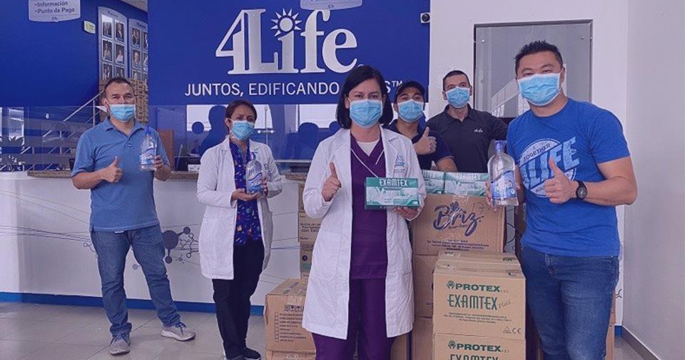 Empresas: 4Life Colombia dona insumos al hospital Universitario La Samaritana en Bogotá