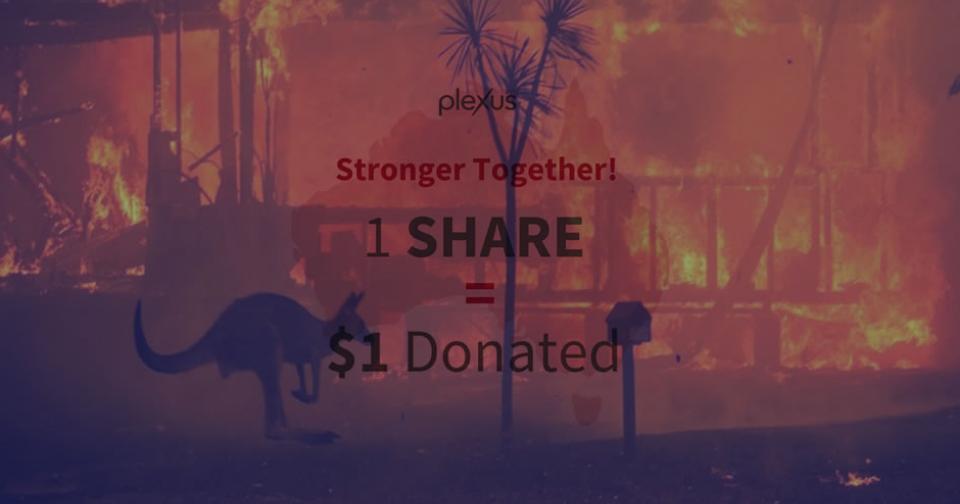 Generales: Plexus lanza campaña de intercambio social en apoyo a los damnificados de los incendios de Australia