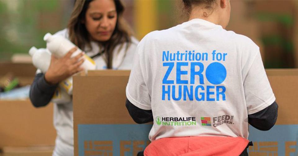Empresas: La fundación Herbalife Nutrition donará una importante suma de dinero para su lucha contra el hambre