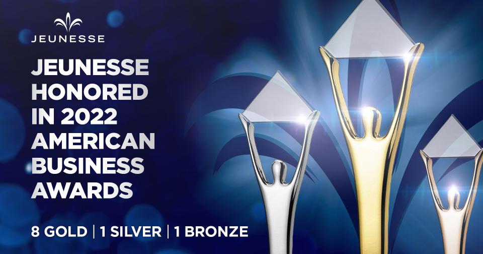 Empresas: La compañía Jeunesse es galardonada con 8 premios en los American Business Awards 2022