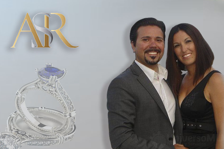 Álvaro Ochoa y Alessa Ragusa, directivos de ASR Jewelry